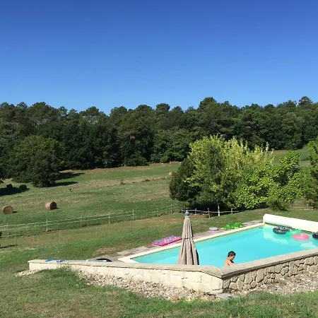 بيت للعطل La Ferme De Pouzatel Proche Bonaguil Fumel