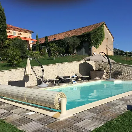بيت للعطل La Ferme De Pouzatel Proche Bonaguil *